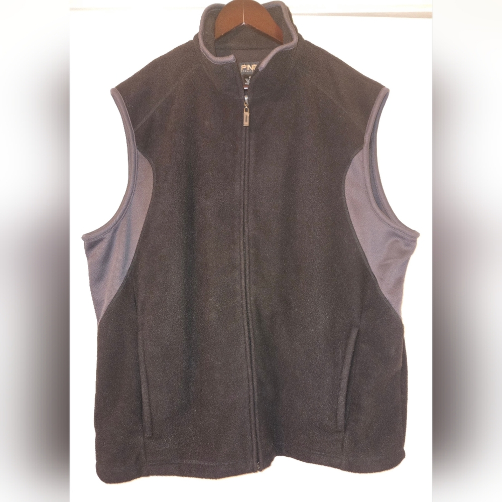 Ping Men's Black Zip Up Fleece Vest Size  XL